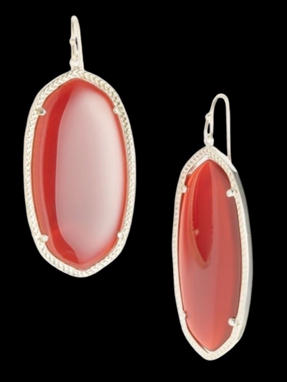 Kendra Scott Danielle Gold Earrings in Carnelian, HTF